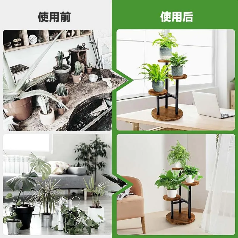 Cross-border hot-selling floor-standing flower pot stands, multi-layer splicing flower stands, indoor flower stands, balcony flo