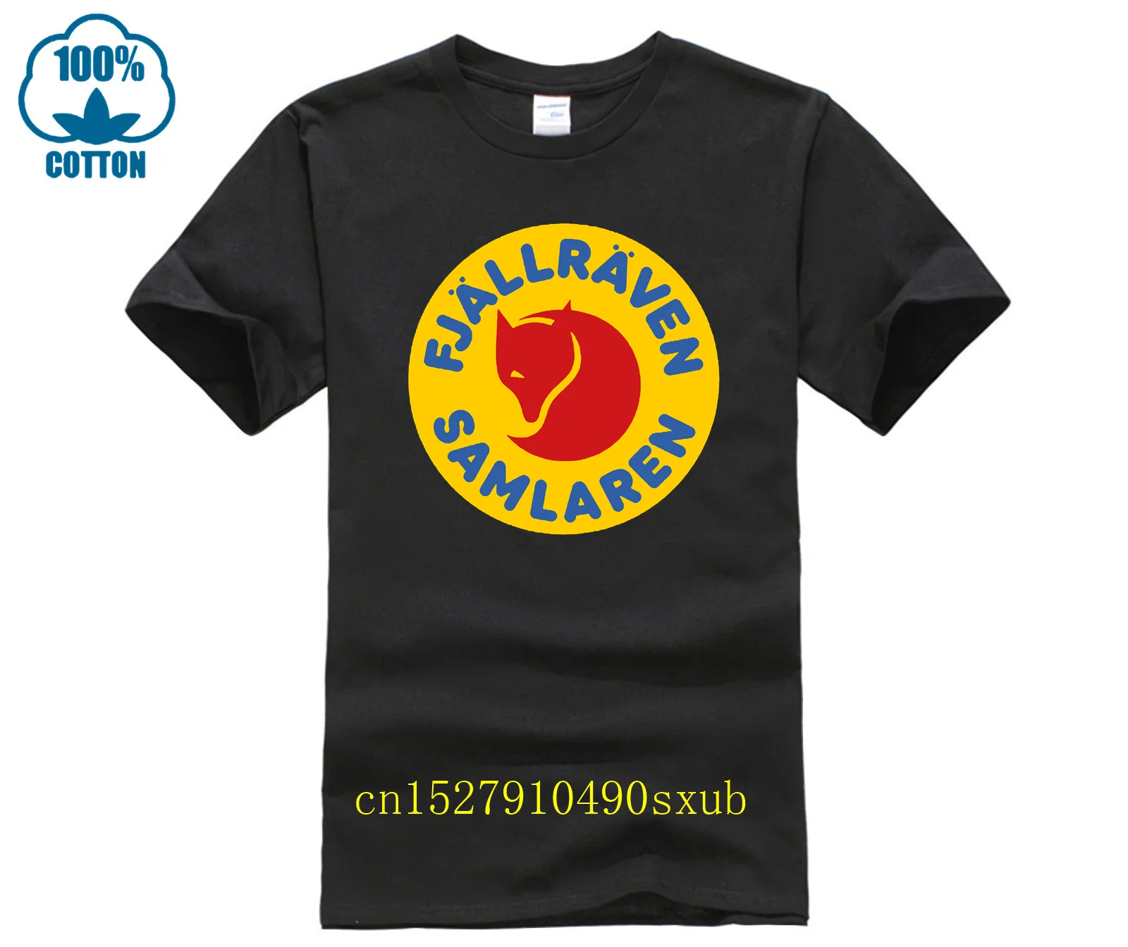 Fjall Men Black S - 4Xl Мужская футболка Хлопковая футболка с трафаретным принтом Мужская футболка с коротким рукавом и круглым вырезом Raven T-Shirt