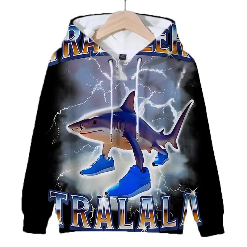 سترة أطفال إيطالية Brainrot ملابس أطفال ممتعة بنمط لعبة Bombombini Guzini بقلنسوة فضفاضة للرجال والنساء بلوفرات رائعة