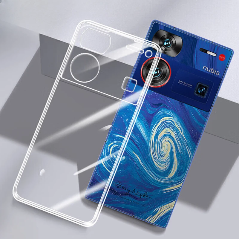 For ZTE Nubia Z60 Ultra Soft TPU Phone Case for NubiaZ60 Z60Ultra Transparent Cover Shell Clear Silicone Protective Back Coque