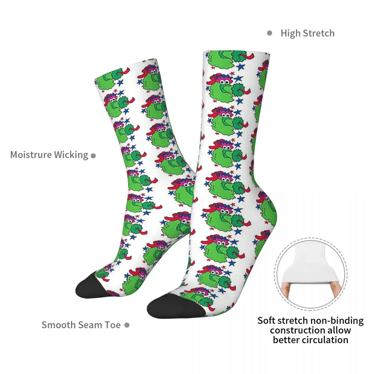 Phanatic Socks Harajuku Super Soft Stockings All Season Long Socks Accessories for Unisex Birthday Present