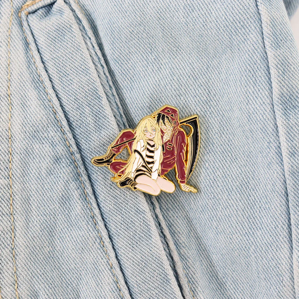 1 قطعة لعبة أنيمي قتل الملاك الطرفية بروش معدني ريجي زاك التلبيب التبعي #6