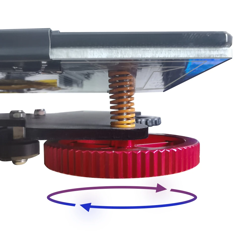 4 pçs atualizado alumínio mão torção nivelamento porca com 4 pçs cama quente morrer molas para creality ender 3 3 pro ender 5 5 plus pro CR-20