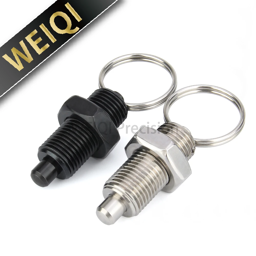 Fábrica M8/10/12/16/20mm acero inoxidable/acero al carbono émbolo retráctil anillo de tracción pasadores de localización con tuercas de bloqueo
