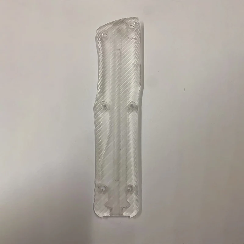 Kustom 2 warna pisau akrilik transparan skala pegangan untuk asli micromech tempur pisau trodon pegangan DIY membuat aksesoris