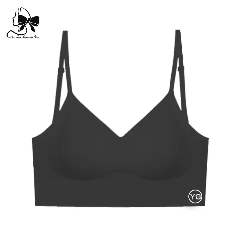 

New Fashion Sexy Seamless Underwear Invisible Bra Backless Bralette Women Bras Without Underwire Halter Top Open Back Brassiere