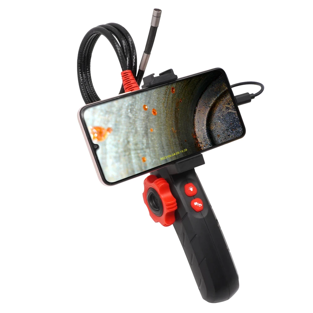 Borescope Short Focal Industrial Endoscope For Iso And Android Endoscope Camera 1080 For Narrow Pipe Inspection