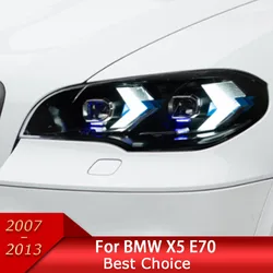 Car Headllights for BMW X5 E70 LED Headlight 2007-2013 Headlights X5 DRL Turn Signal High Beam Arrow Style Projector Lens