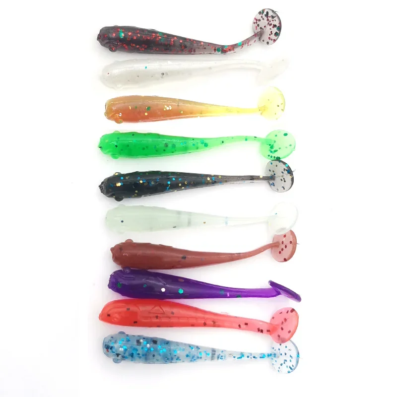 10pcs Silicone Soft Lures Piece Artificial Tackle Bait 3.5cm 0.35g Goods For Fishing Sea Fishing Rockfishing Swimbait Wobblers