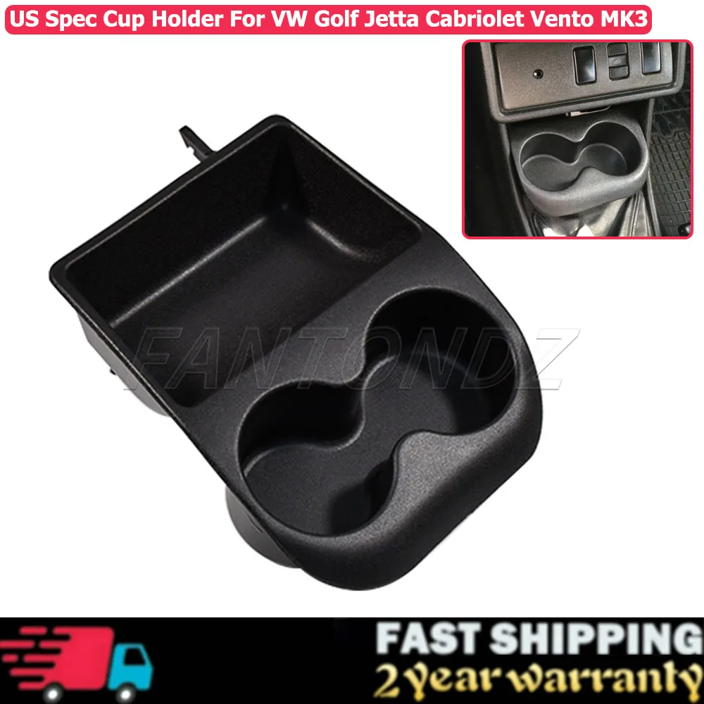 

US Spec Cup Holder Drink Holder For VW Golf MK3 Jetta Vento Cabriolet Center Console Cup Holder 1EM862533B41
