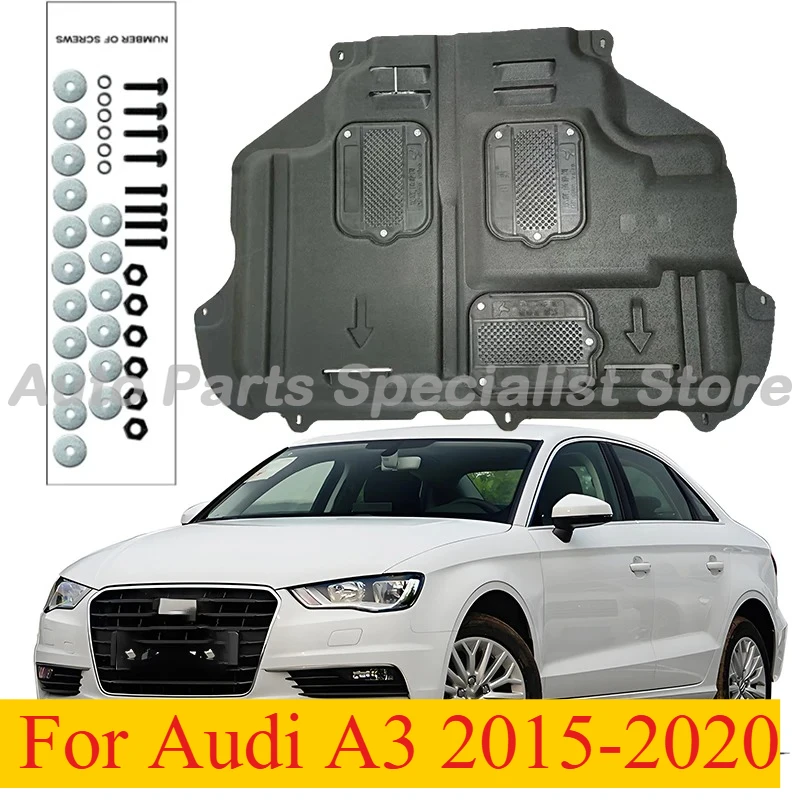 

High Quality Black Under Engine Guard Splash Shield Mud Fender For Audi A3 2015-2020