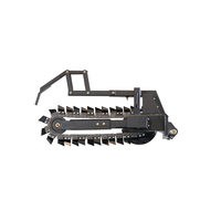 china Factory customized hand tractor trencher wire digging fiber cable chain mini loader trencher machine accessories for sale