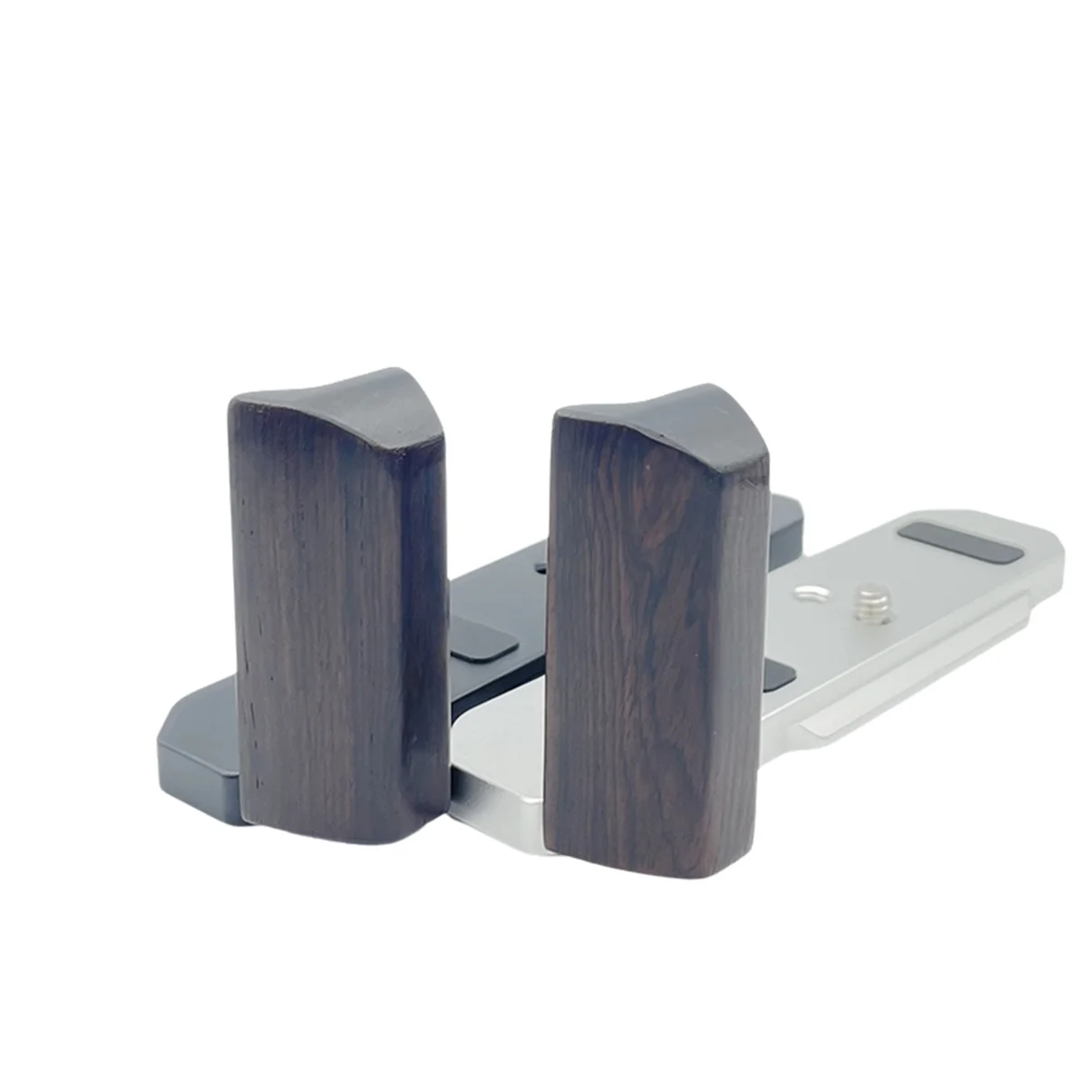 

RISEN Quick Release L Plate Base Wooden Grip Handle for Nikon FM FM2 FM3A FE FE2 Camera Accessories Silver