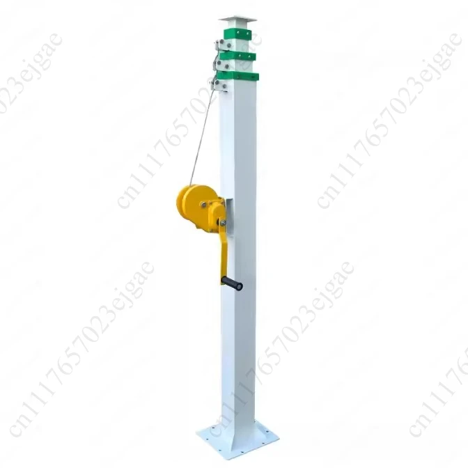 Hand lift monitoring pole custom manual telescopic mechanical winch lift mast