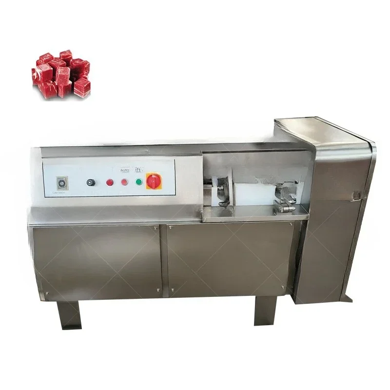 High-efficiency automatic frozen beef cube cutter New meat cutter for cutting frozen meat cubes