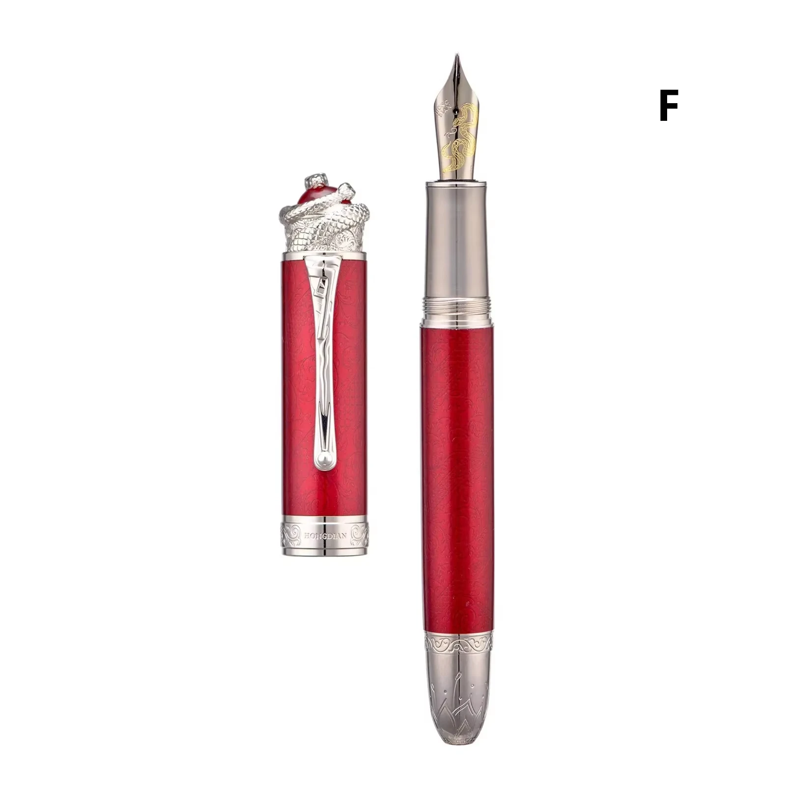 

2025 Hongdian N25 Snake Year Piston Fountain Pen Limited Edition Zodiac Calligraphy Signature Writing Pen for Gift