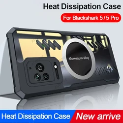 For Black Shark 5 Pro 4 4S Pro 5RS Case HD Transparent Heat Dissipation Protection Cover for BlackShark 5 Pro 4 4S Pro Case