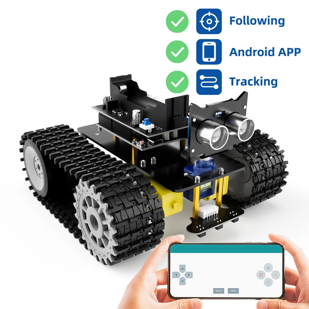 Tscinbuny 자동화 로봇 키트, 스마트 전자 ESP32 CAM 구성 요소 로봇 키트, 아두이노용 교육 및 메이커 키트, 프로그래밍 가능 