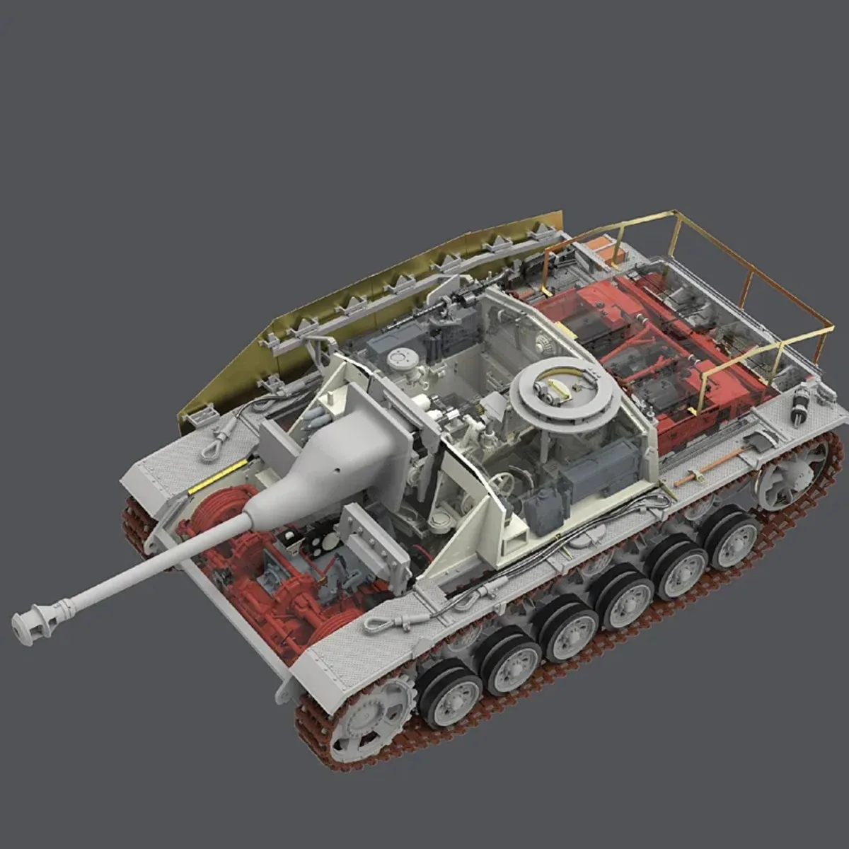 

Ryefield Model RFM 1/35 Assembling Tank Model Kit RM-5088 StuG.III Ausf.G Later Production Full Internal Version Model Kit