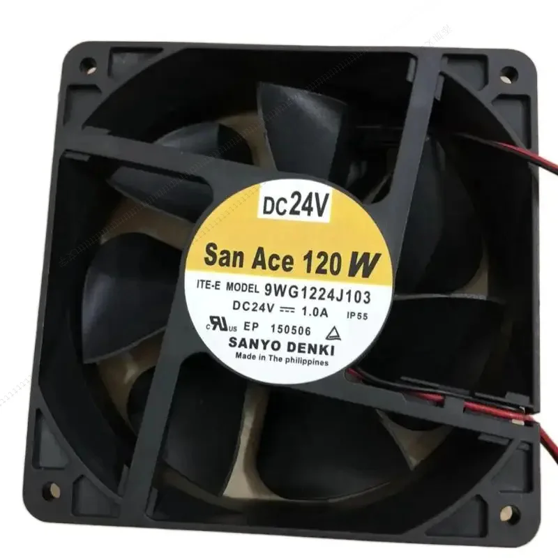 

W Sanyo Denki 9WG1224J103 DC 24 В 1,0 А 120x120x38 мм 2-проводной охлаждающий вентилятор для сервера