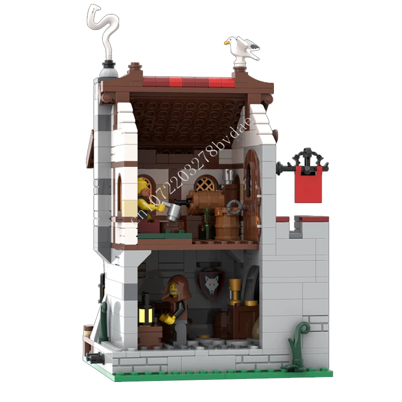 622PCS Seaside Market Smuggler's Nest MOC Creative street view ModelBuilding Block Architecture DIY Education Assembly Model Toy