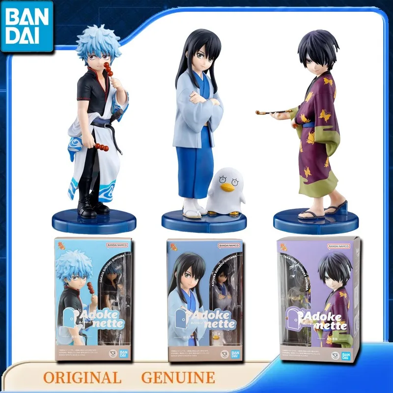 

Bandai оригинальные AdokeNette SAKATA GINTOKI GINTAMA KATSURA KOTAROU аниме фигурки героев игрушки детский подарок модель украшения