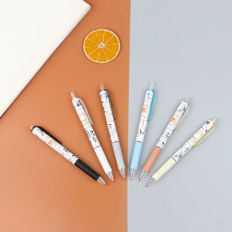 

36 шт., пресс с движущейся точкой, клеевая ручка, мультяшная ручка-паста, мультяшная аниме-серия, креативные канцелярские принадлежности для студентов, канцелярские товары