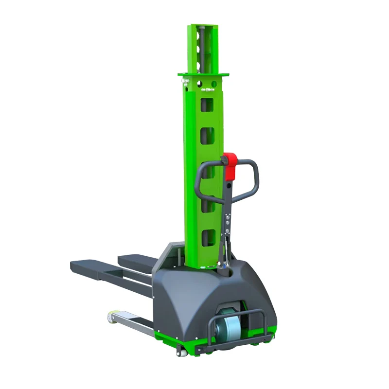 0.5 Ton 1 Ton 500kg 1000kg Lifting Stacker Semi Full Electric Self Forklift with Single Mast