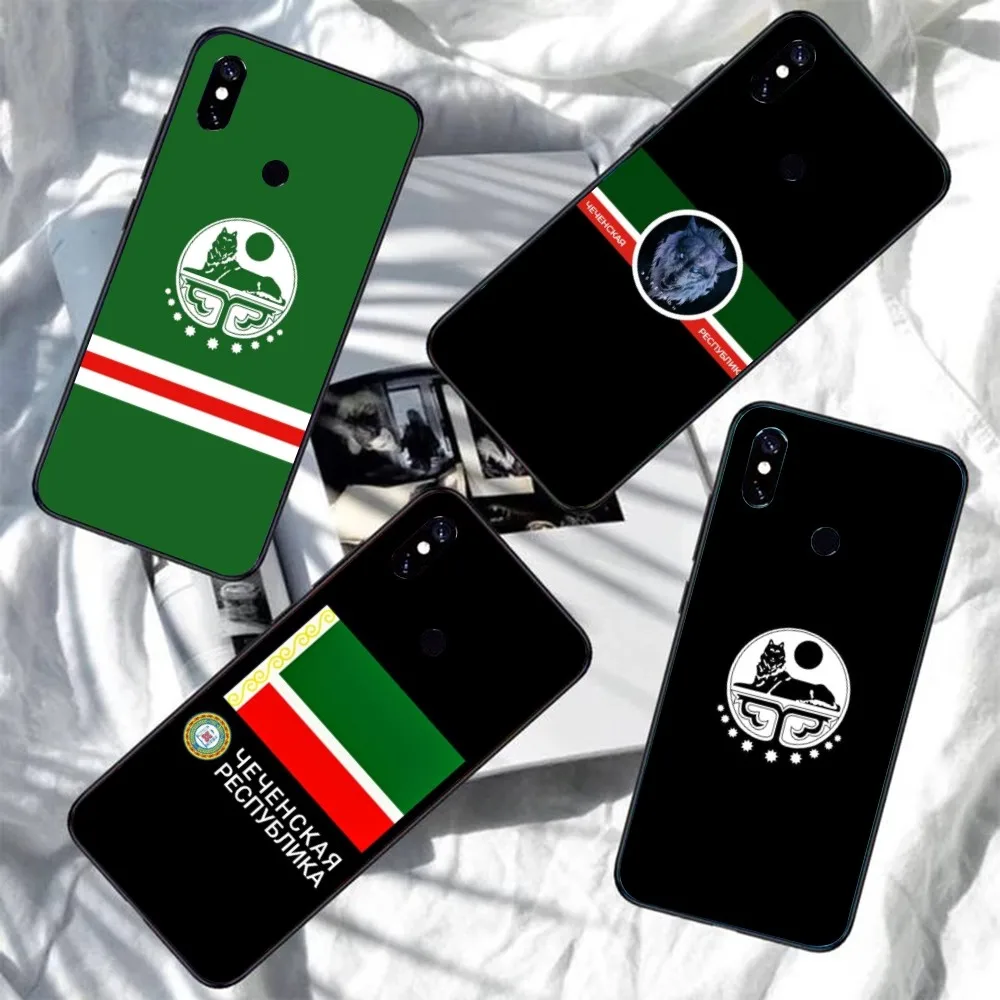 Chechnya Cool Mobile Cell Phone Case for Xiaomi Redmi Note 12 11 10 9T 8 7 Pro 9 9A 9C 8 Black Soft Phone Cover Funda