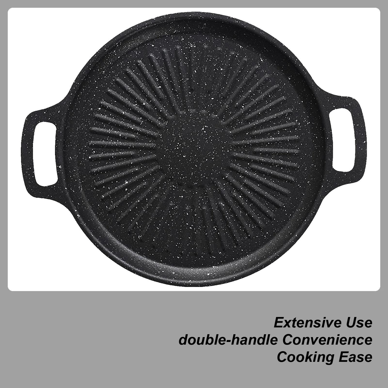 

30CM Round Grill Pan Striped Round Cast Iron Frying Pan Non-Stick Anti-Scaldin Grilling Pan For Cooking Bacon Steaks Onions