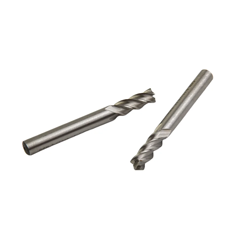 

4 Flute Milling Cutter Machine Straight Shank Bit 1/4*1/4" 20mm Kit Spiral Coated 5pcs CNC Practical Metalworking
