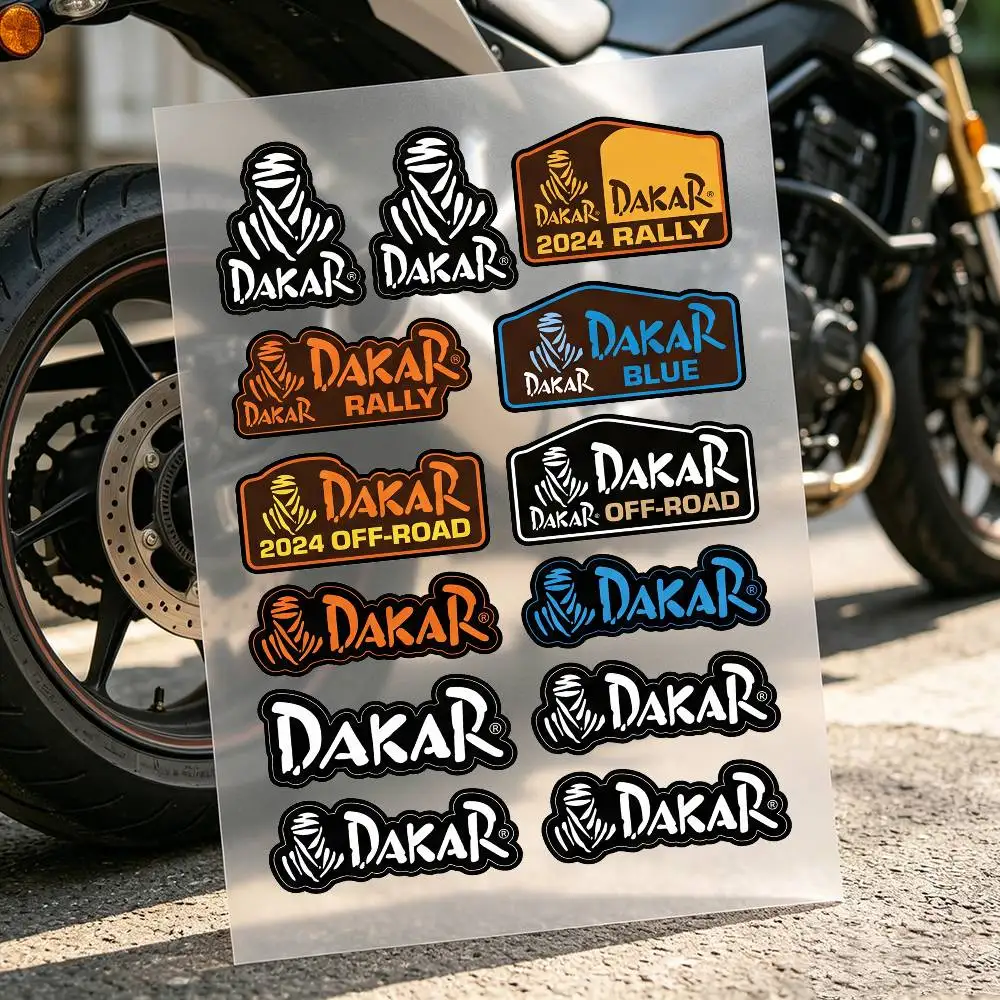 D-Dakar Rally Motorcycle Stickers Car Body Vinyl Stickers Laptop Wall Decals Car Modification Accessories view 6