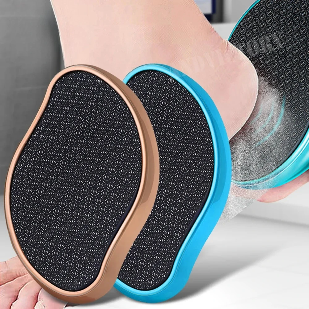 나노 유리 발 각질 제거기 발 스크러버 굳은살 제거 발 그라인더 연마석 여성 남성 발 관리 페디큐어 도구