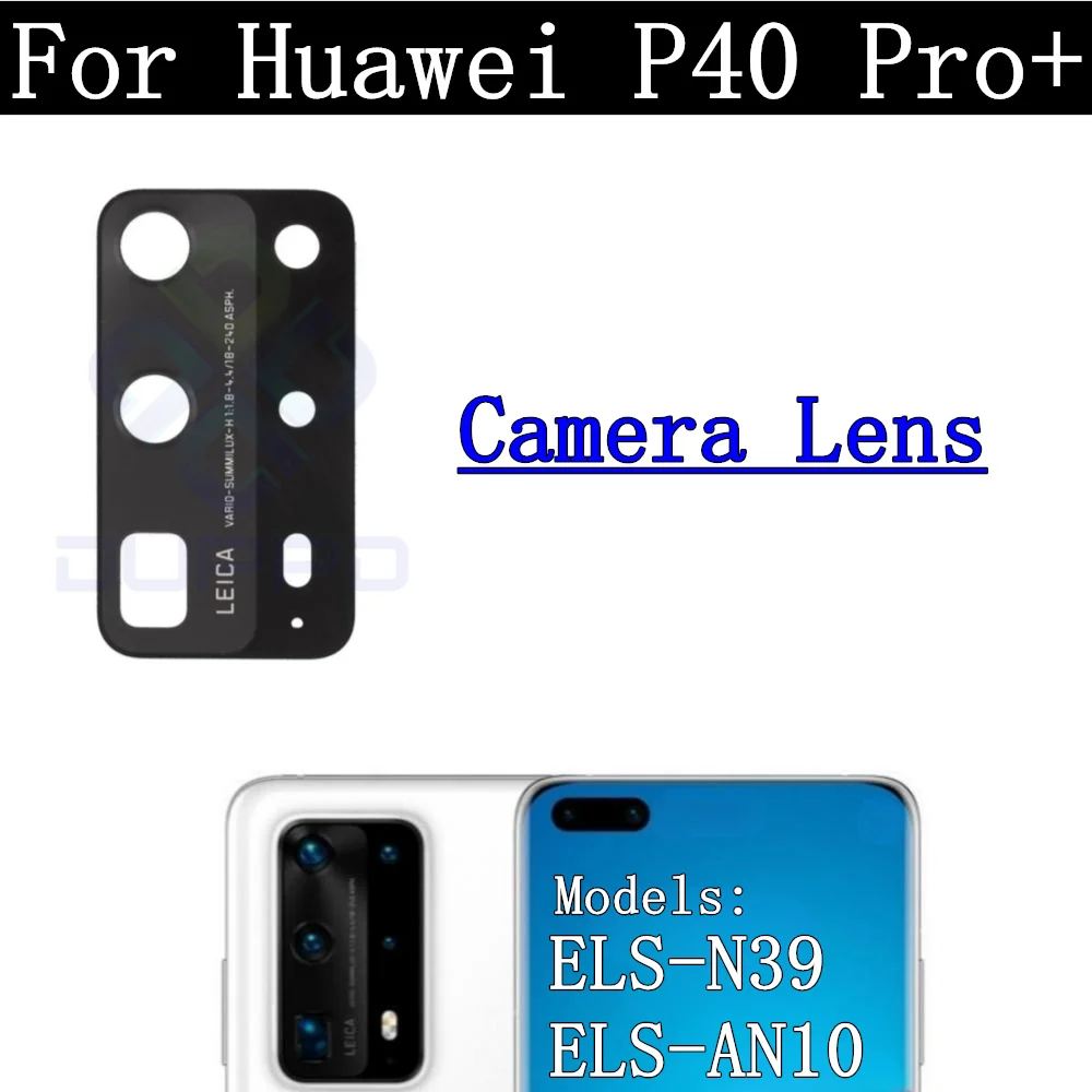 Original Front Rear Camera Module For Huawei P40 Pro+ P40Pro+ View Frontal Main Facing Back Camera Cover Frame With Glass Lens