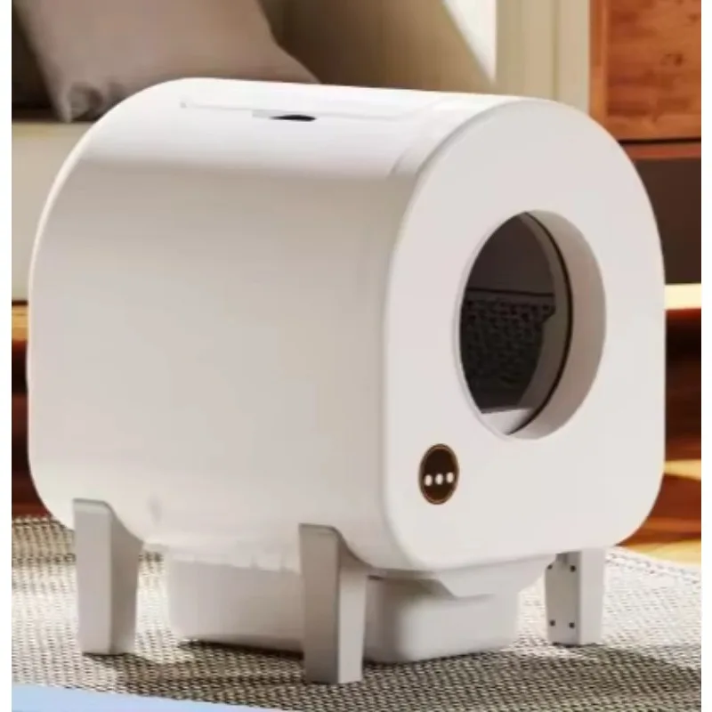 2026 New68L Large Capacity Automatic Litter Box, Low Noise & Deodorization System for Multiple Cats