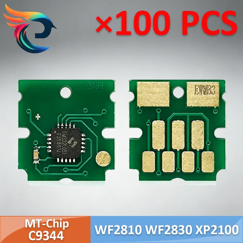 100PCS C9344 Maintenance Box Tank Chip For Epson WF2810 WF2830 WF2850 WF2851 WF2930 WF2950 XP4105 XP2100 XP2101 XP3100 XP4100