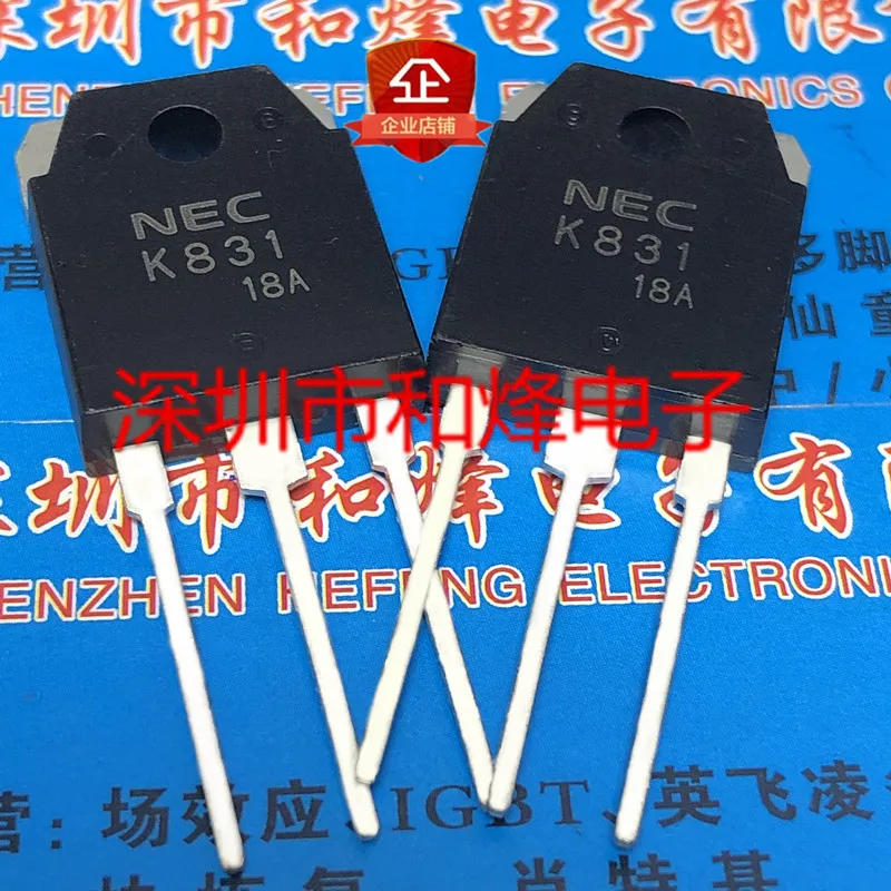 5PCS-10PCS K831 2SK831 TO-3P 500V 18A NEW AND ORIGINAL ON STOCK