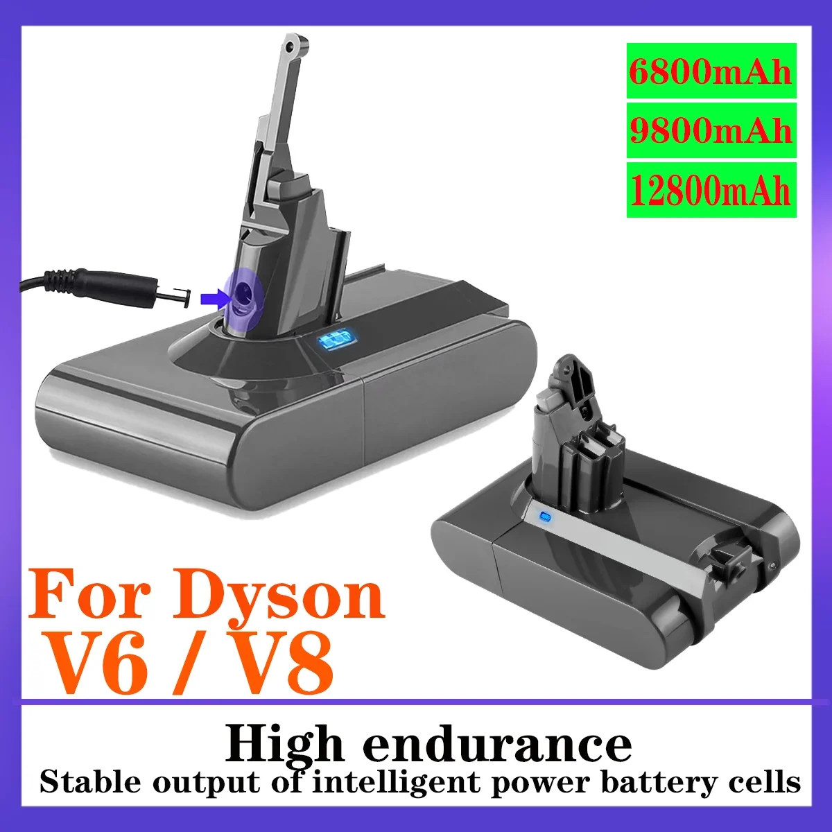 

21.6V Batterie for Dyson V6 V8 Series SV12 DC62 SV11 sv10 Handheld Vacuum Cleaner battery Rechargeable Battery V8 Fluffy YH5