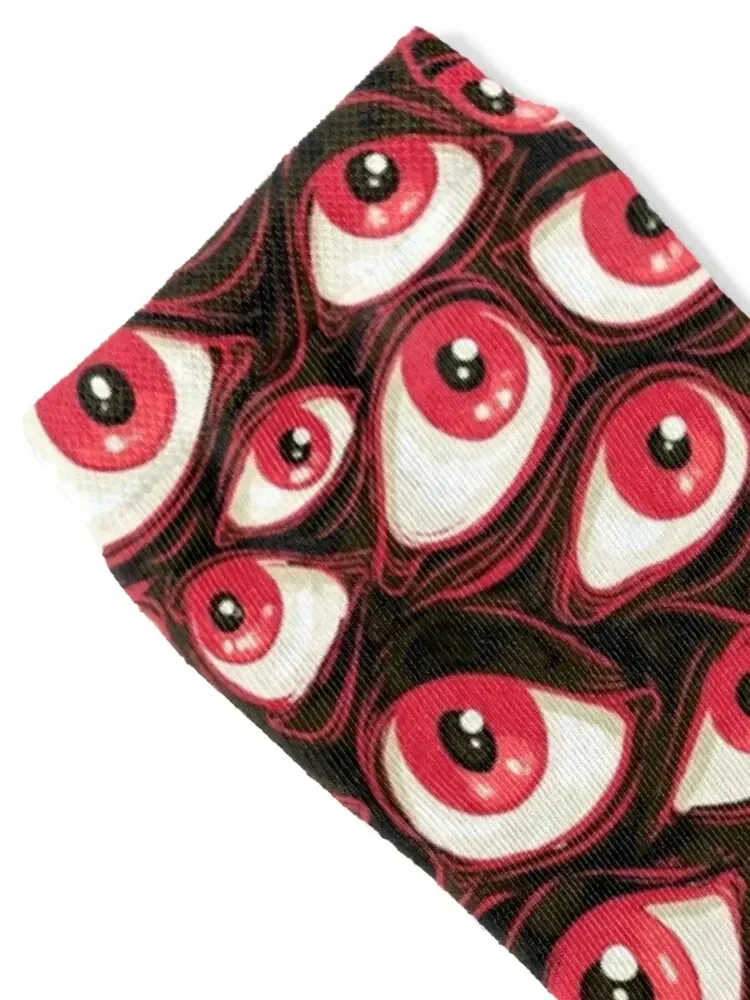 Wall of Eyes in Black Socks loose Men's Girl'S Socks Men's