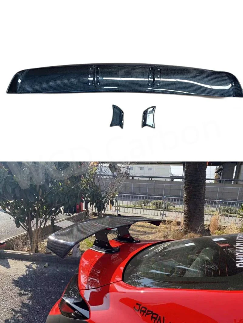 

For TOYOTA ZA86 GR86 For Subaru BRZ 2022 Real Carbon Fiber FRP Spoiler REAR WING TRUNK LIP SPOILERS High Quality