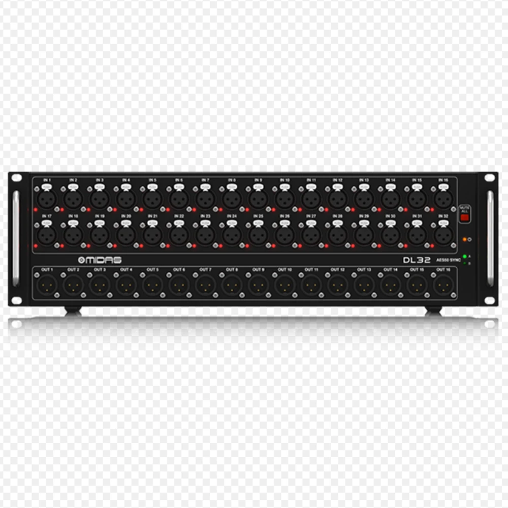 صندوق مسرح Midas DL32 Digital Snake 32 مدخلًا لنظام صوت مزج الصوت الاحترافي للعرض المباشر