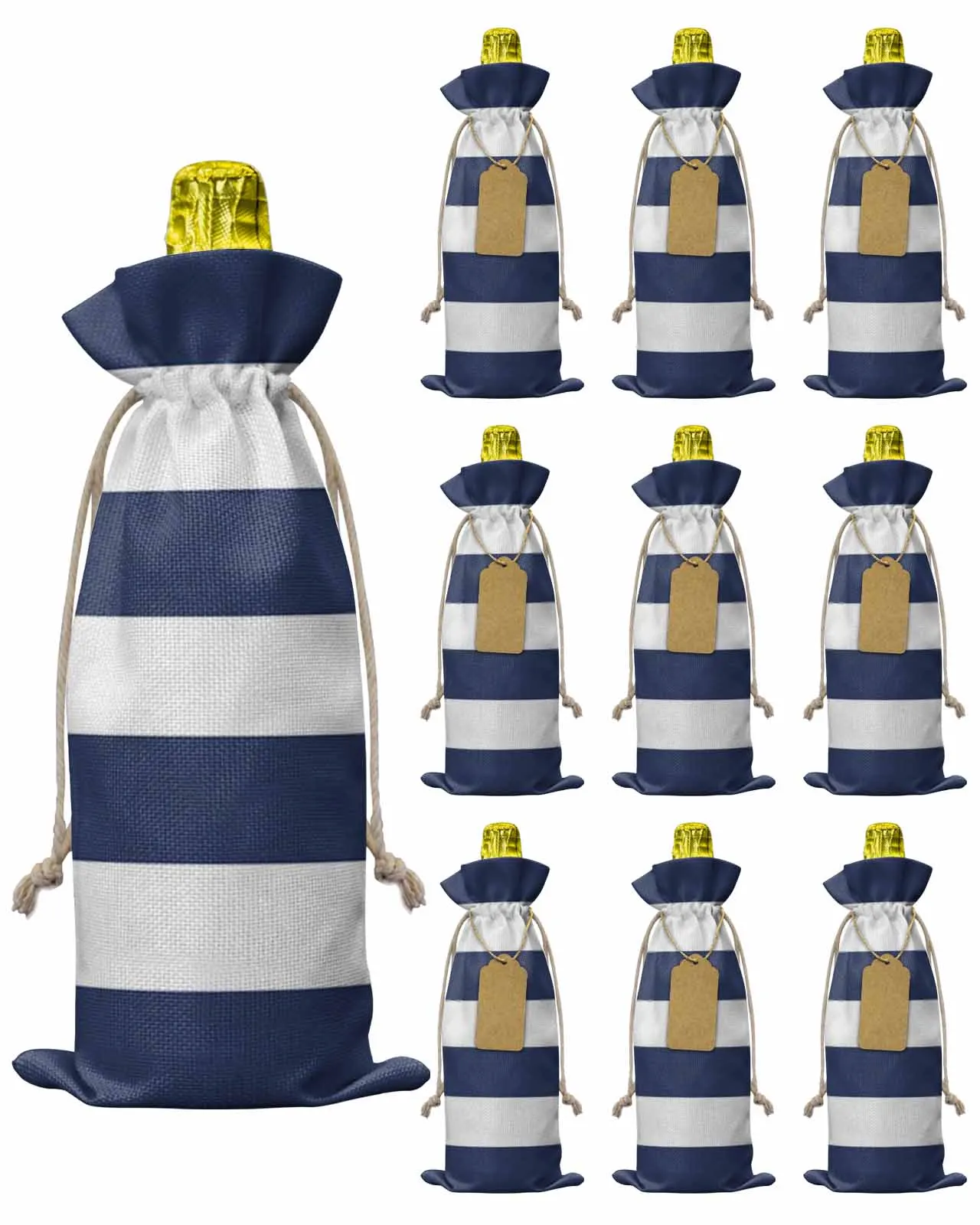 

10pcs Wine Bottle Covers Wine Holder Carrier Packaging Bag Wedding Party Decor Gift