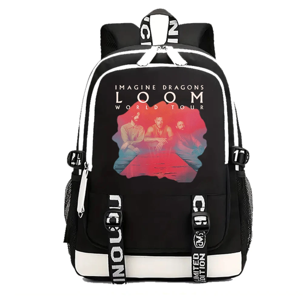 Imagine Dragons Loom World Tour 2024 Backpack Print Backpacks Girls School Bag for Teenager Laptop Backpack for Fans Gift