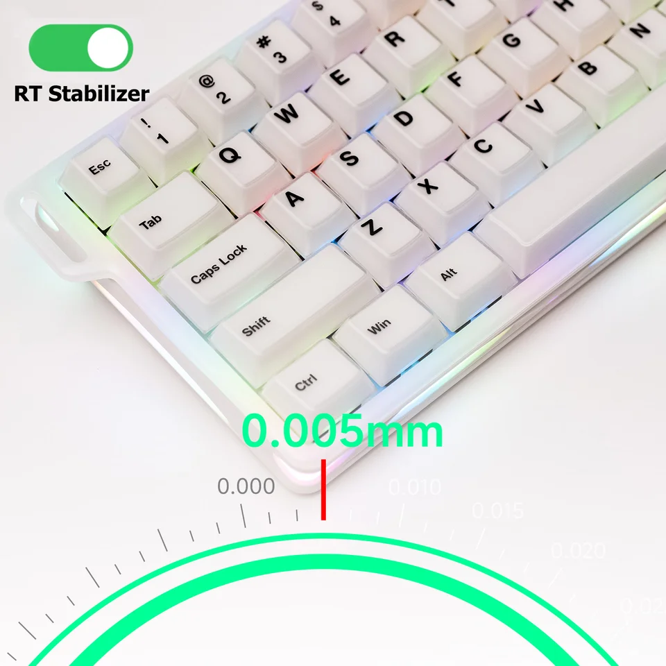 MonsGeek Verve 68 HE Magnetic Switch Keyboard 65% Layout Hollow