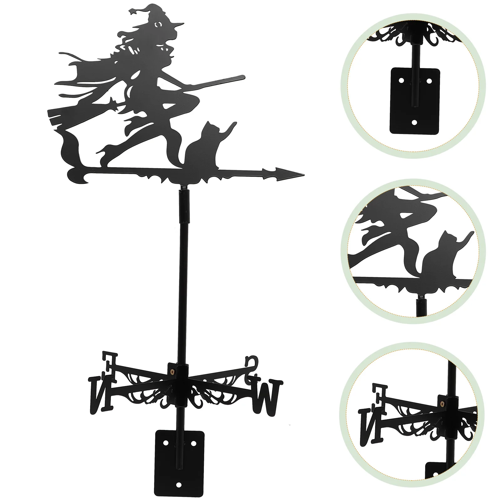 

Weathervane Ornament Wheathervane Flying Witch Weathervanes Decor for Sale Decorate