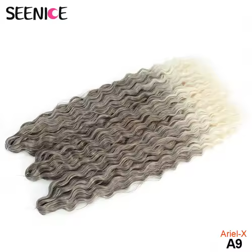 Ariel Curl Hair Water Wave Twist Crochet Hair Synthetic Crochet Braids Ombre Blonde Afro Curls Deep Wave Braiding Hair Extension - Image 31