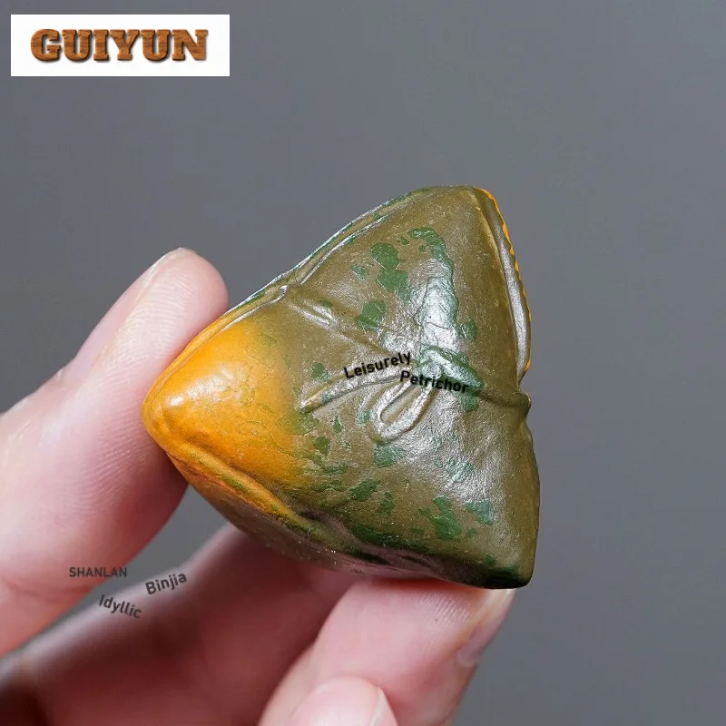Yixing Purple Clay Dragon Boat Festival Zongzi Tea Pet Boutique Lucky Model Tea Figurine Play Toys Tea Statue Ornaments Craft