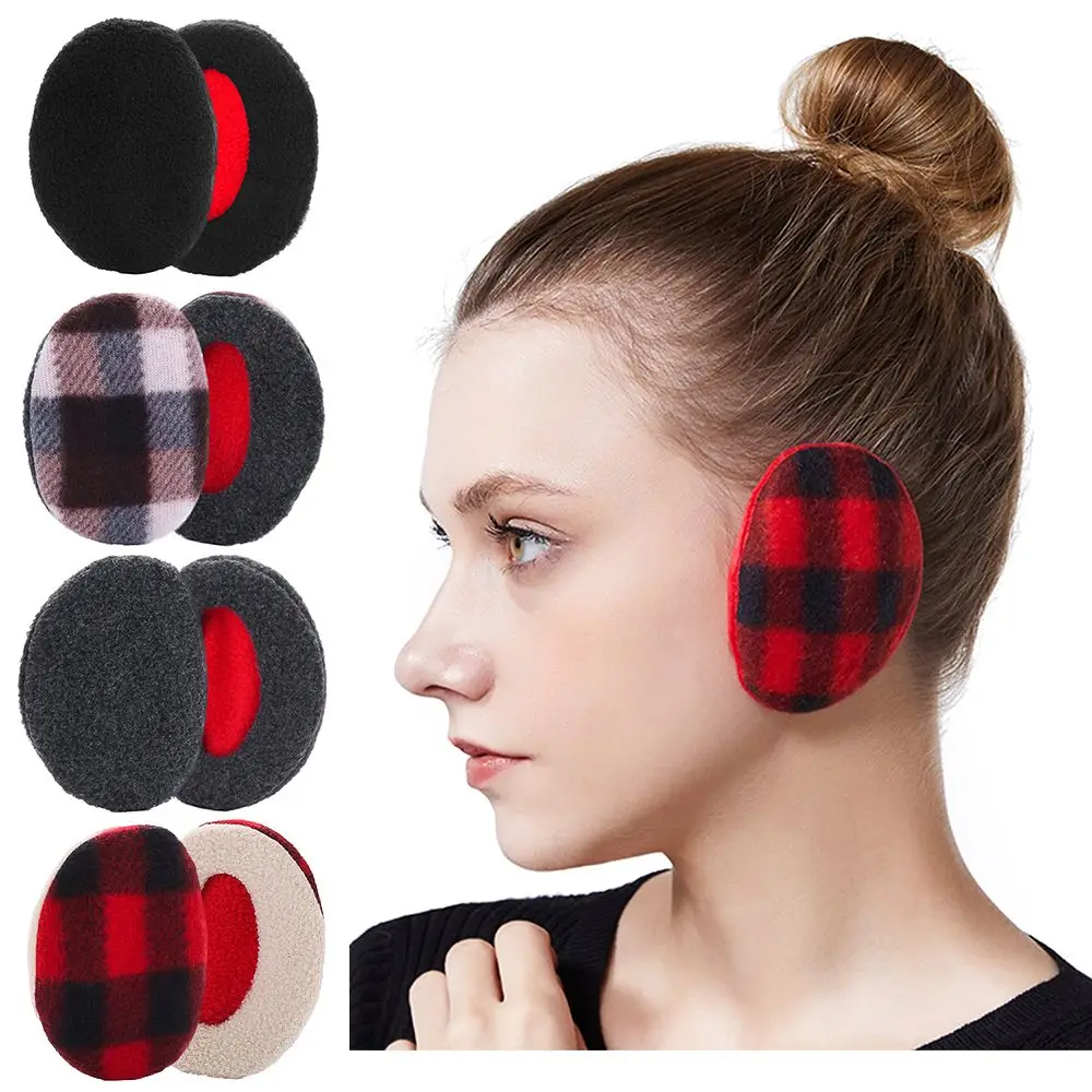 Bandless Ear Muffs Fleece Ear Muffs Thick Winter Windproof Warm Ear Covers Cold Weather Ear Warmer for Men Women