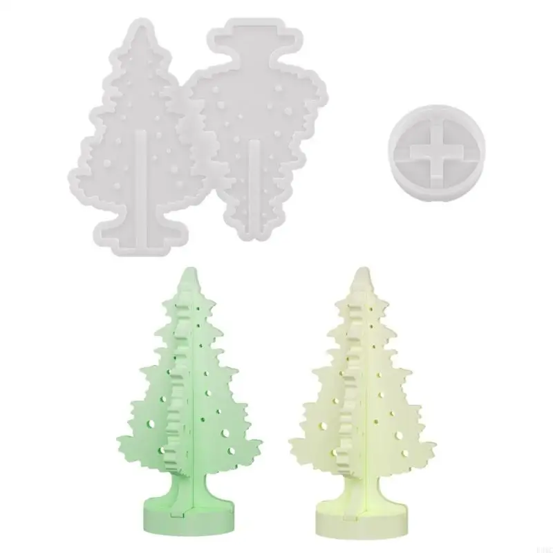 

R3MC Silicone Figurine Mold Christmas Tree Crafting Moulds Silicone Texture Suitable for Party Decorating Projects and Home