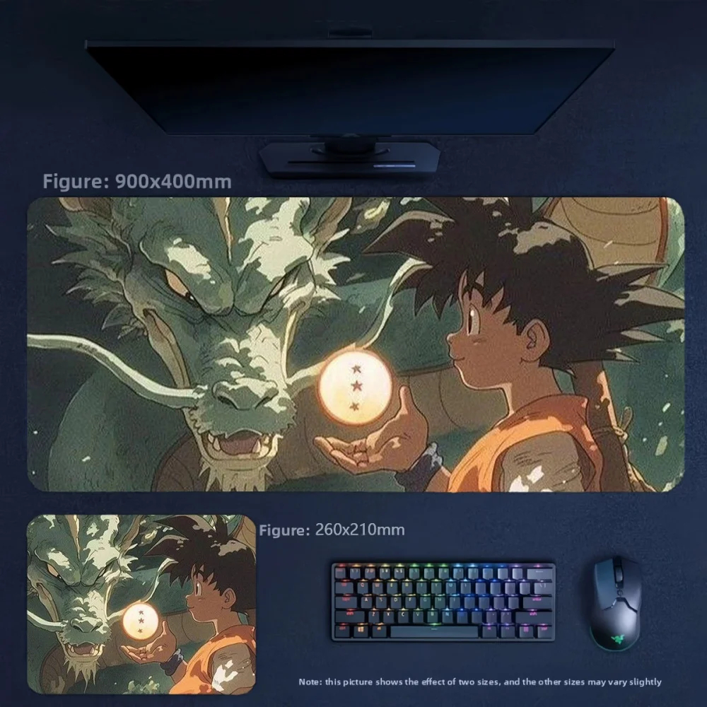Office Multi-Size Non-Slip Leather Mouse Pad High Quality Printing Animation Dragon Ball Goku Series Leather Non-slip Mouse Pad